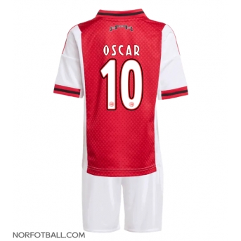 Billige Fotballdrakt Ajax Oscar Gloukh #10 Replika Hjemmedraktsett Barn 2025-26 Kortermet (med bukser)